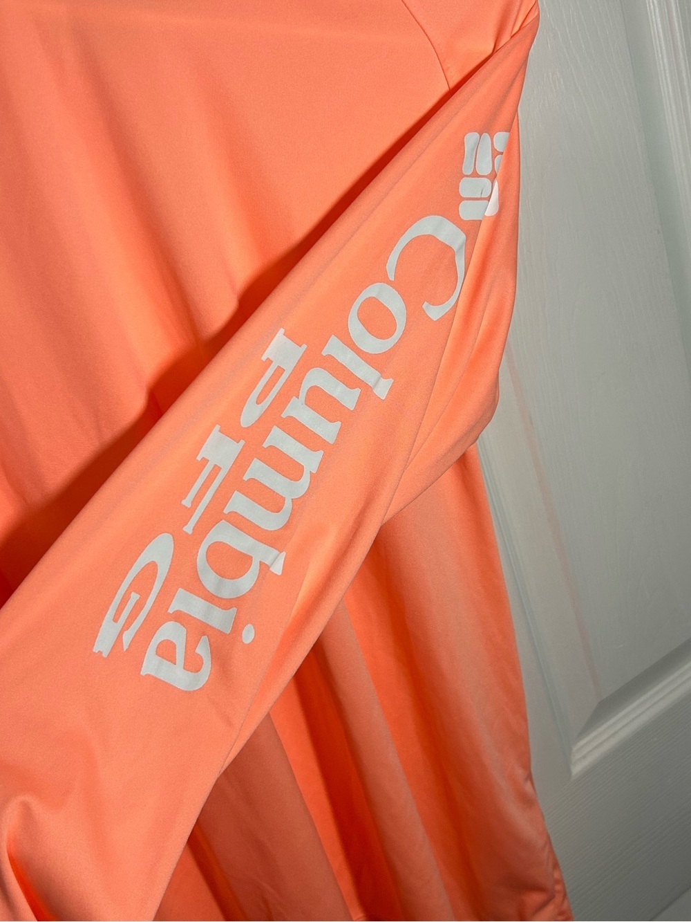 Columbia PFG Omni Shade Long Sleeve Tee Size Large Peach/Coral fishing active - Picture 3 of 10